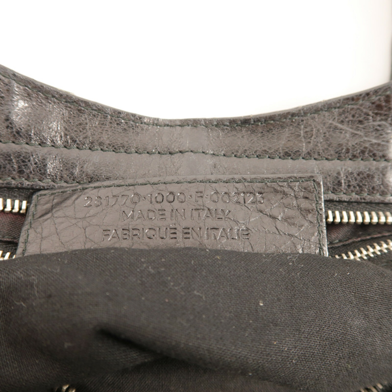 BALENCIAGA 牛皮皮革City銀扣手挽肩背兩用袋-6