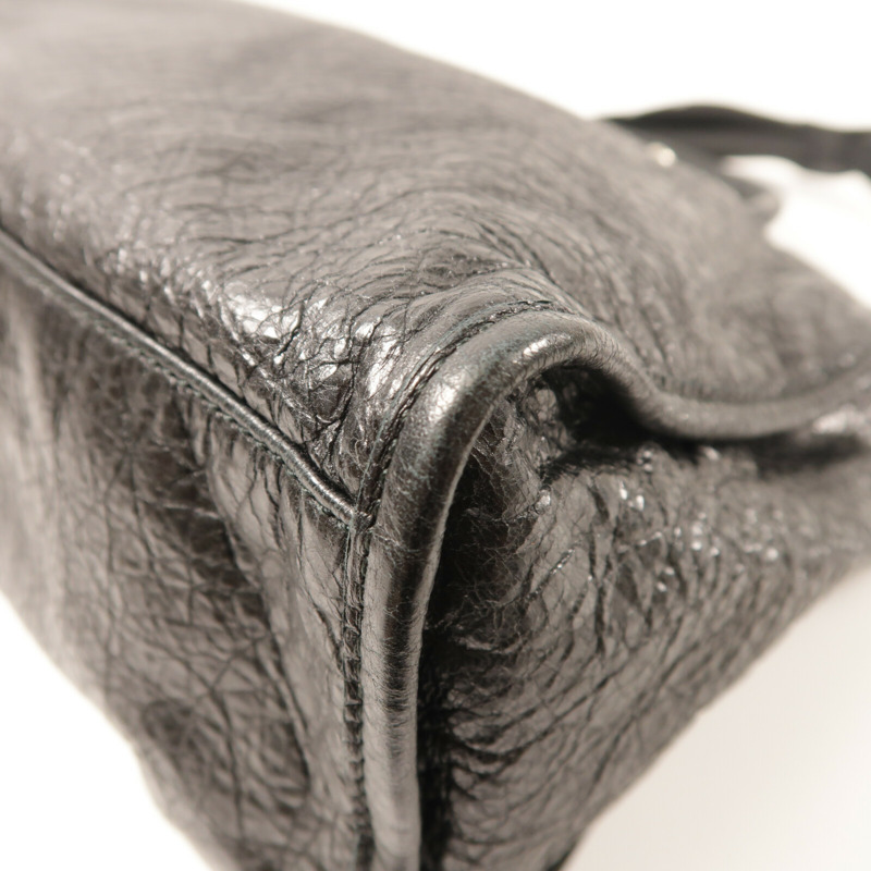 BALENCIAGA 牛皮皮革City銀扣手挽肩背兩用袋-9