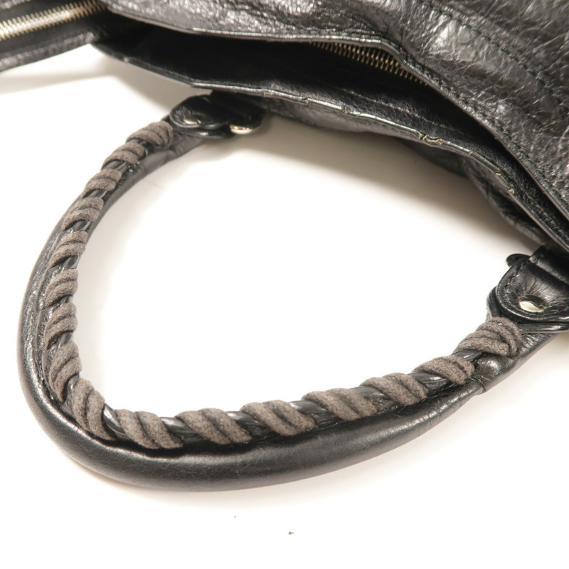 BALENCIAGA 牛皮皮革City銀扣手挽肩背兩用袋-12