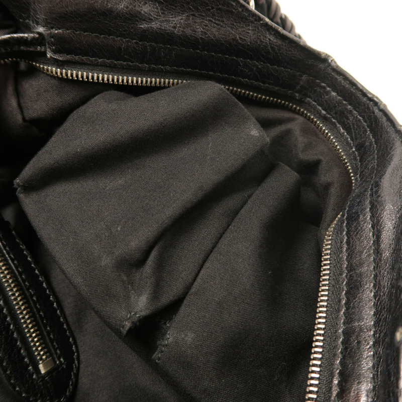 BALENCIAGA 牛皮皮革City銀扣手挽肩背兩用袋-16