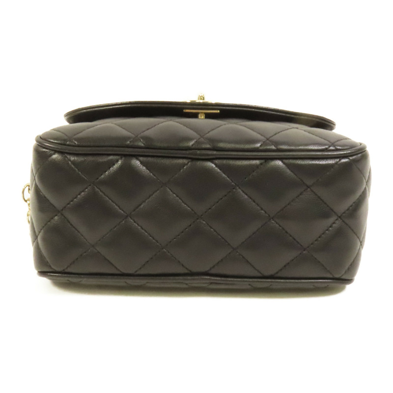 CHANEL 羊皮皮革Chain Shoulder Bag金扣鏈帶肩背袋-3