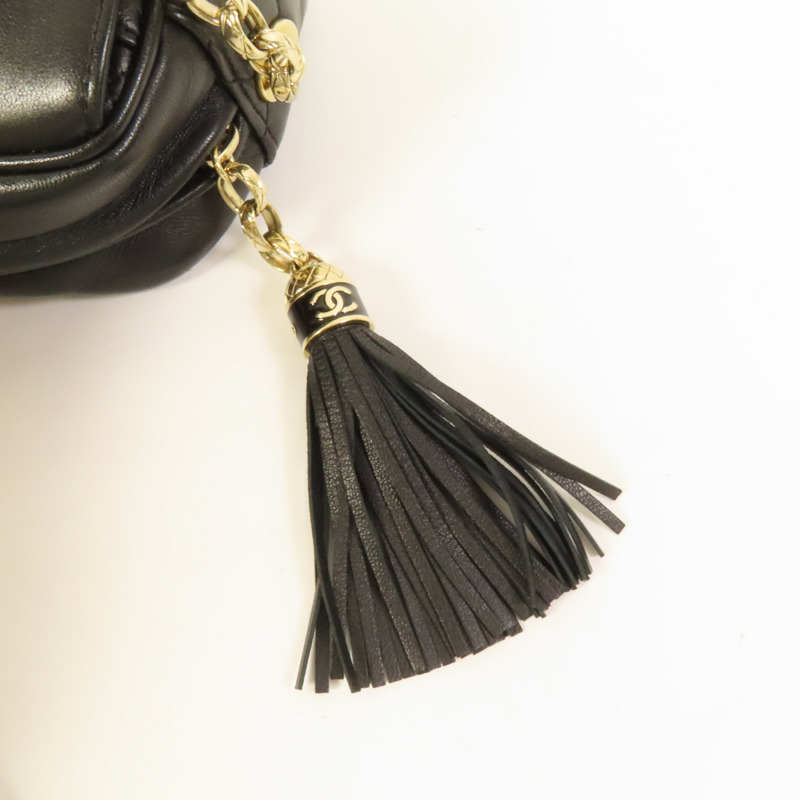 CHANEL 羊皮皮革Chain Shoulder Bag金扣鏈帶肩背袋-6