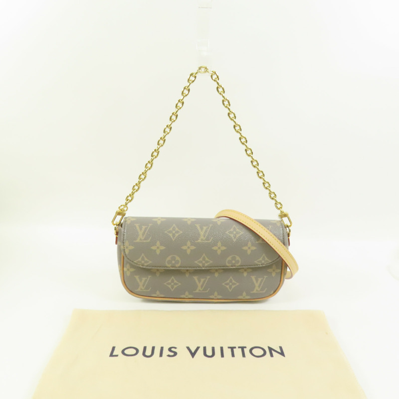 LOUIS VUITTON Monogram Wallet on Chain Ivy金扣鏈帶手挽肩背兩用袋-8