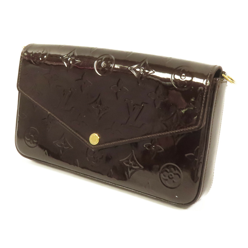 LOUIS VUITTON Vernis Pochette Felicie金扣肩背袋-2