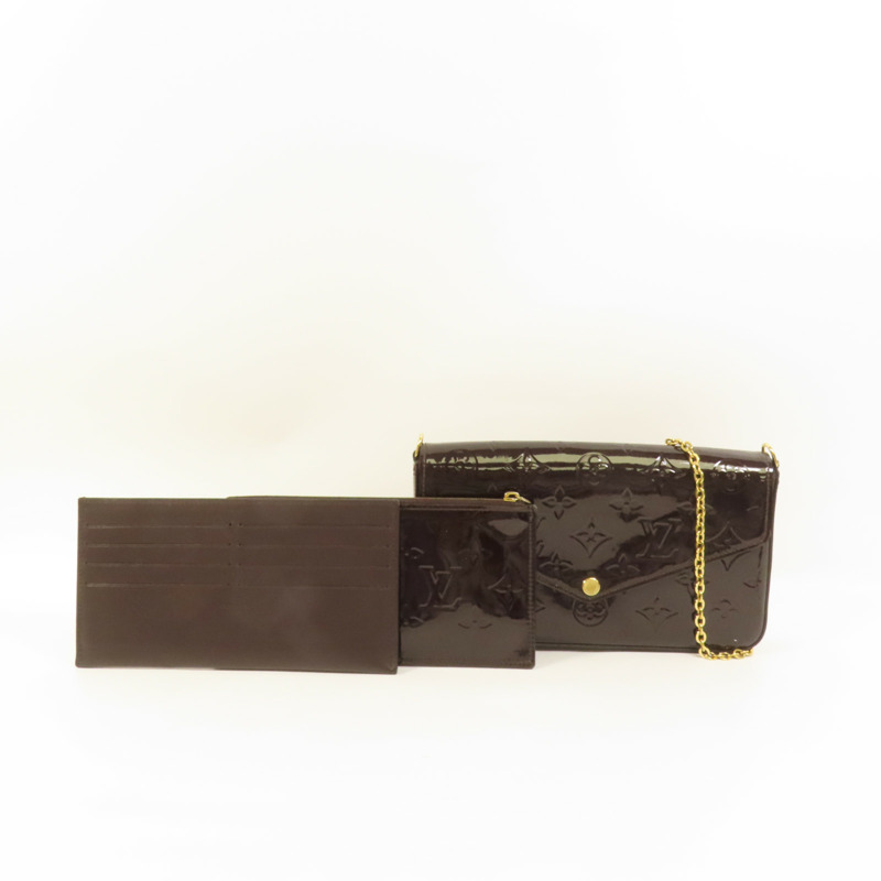 LOUIS VUITTON Vernis Pochette Felicie金扣肩背袋-11