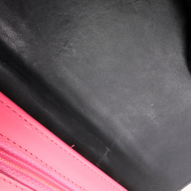 CHANEL 牛皮皮革Cambon Long Wallet銀扣長錢包-15