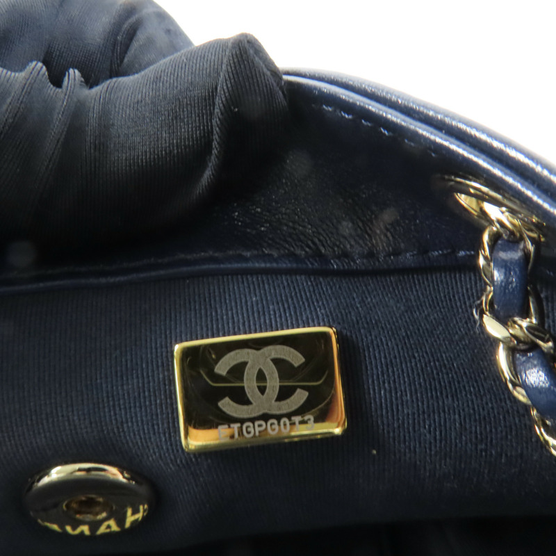 CHANEL 牛皮皮革Duma金扣鏈帶肩背袋背包-8