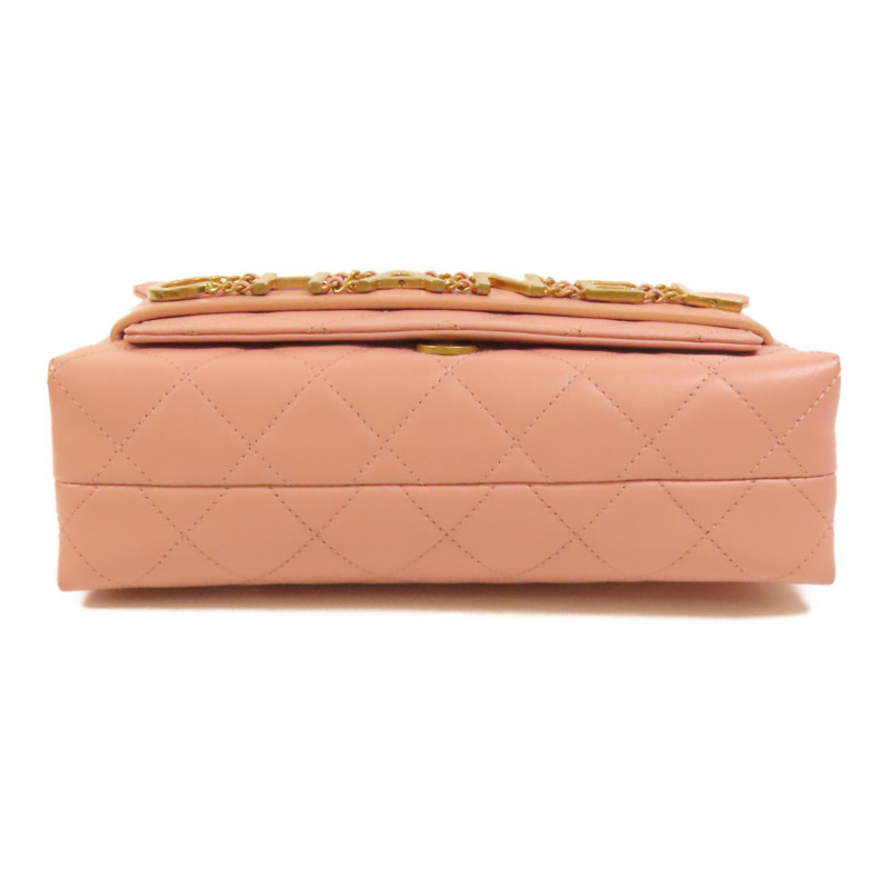 CHANEL 皮革Shoulder Bag金扣鏈帶肩背袋-3