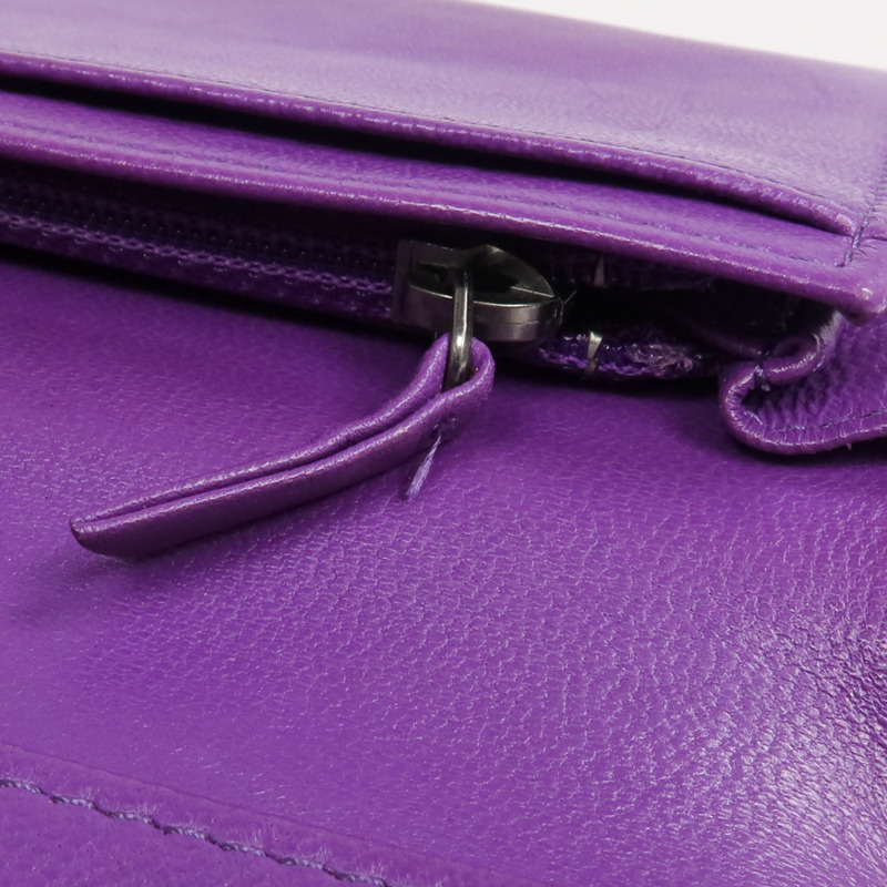 CHANEL 羊皮皮革Boy Chanel Wallet長錢包-12