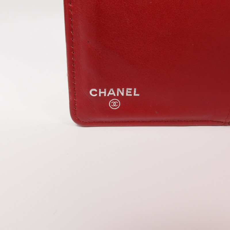 CHANEL 漆皮皮革Long Wallet銀扣長錢包-13