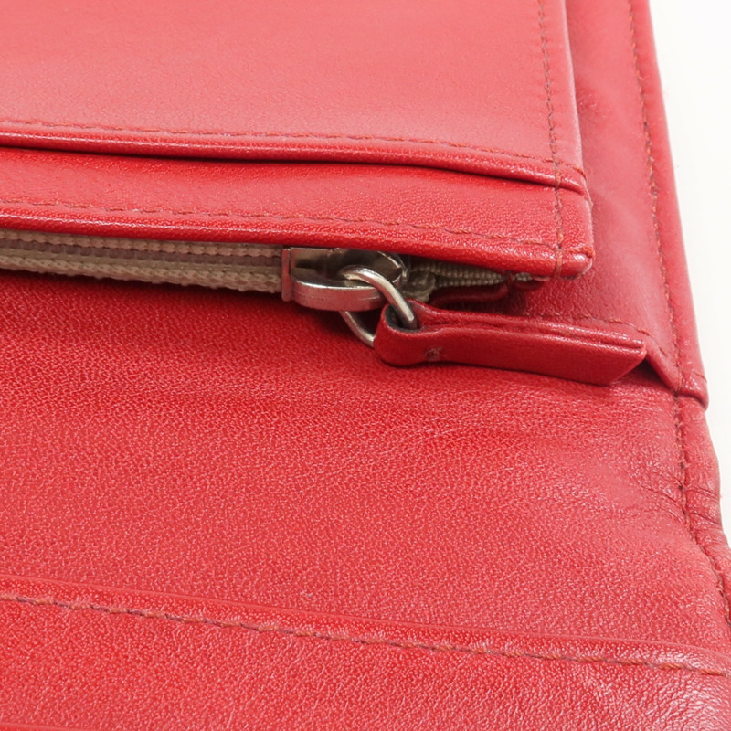 CHANEL 漆皮皮革Long Wallet銀扣長錢包-14