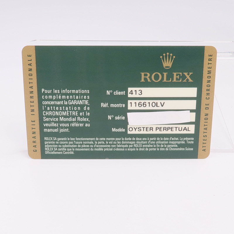 ROLEX Submarinar Date 116610LV-12