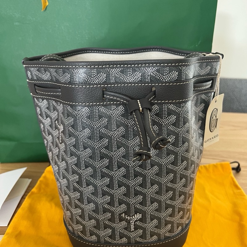 Goyard Bag Petit Flot Bucket Bag 灰色水桶袋-0