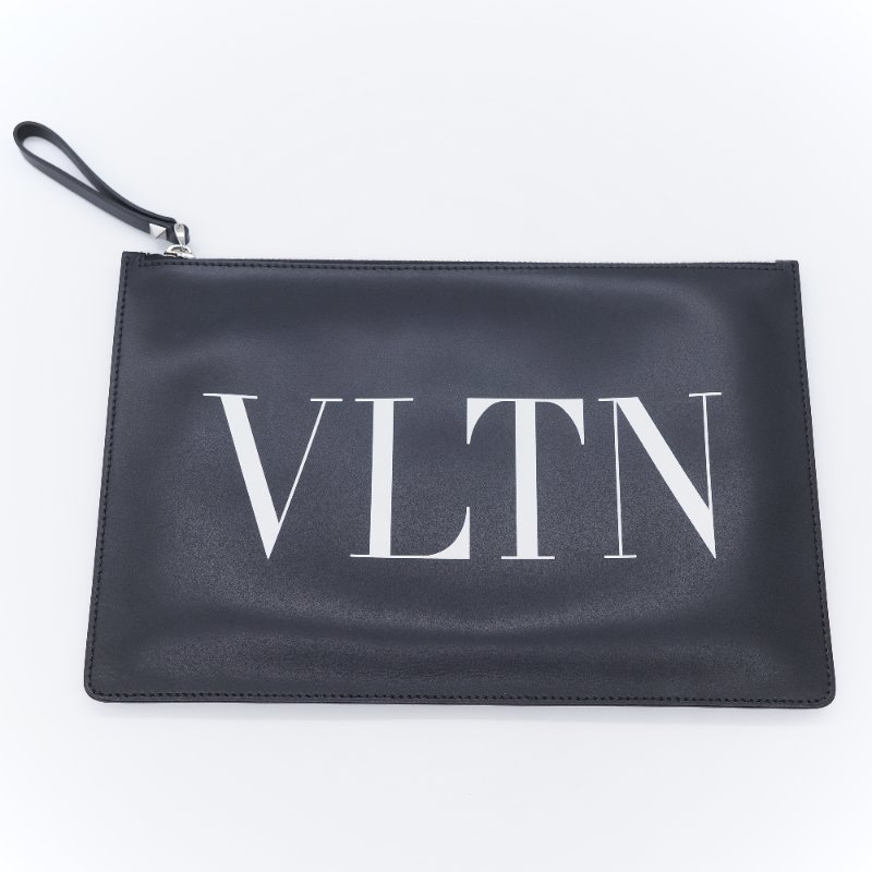 Valentino 華倫天奴 VLTN 黑色 小牛皮手拿包-1