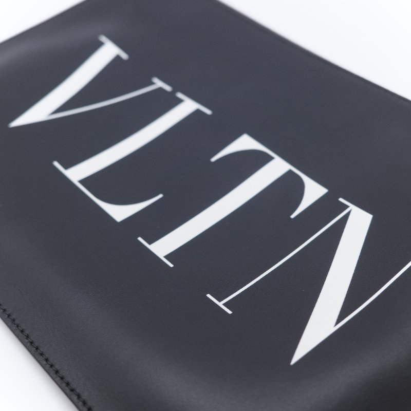 Valentino 華倫天奴 VLTN 黑色 小牛皮手拿包-9