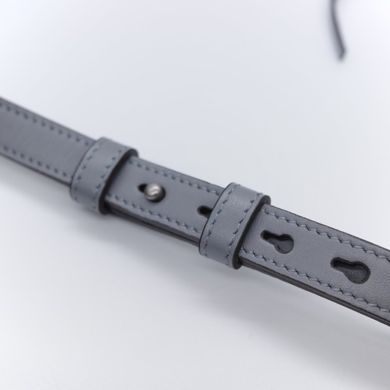 Gucci 古馳 GG Marmont 灰色絎縫牛皮 銀色 拉鍊斜包相機包肩背包-18