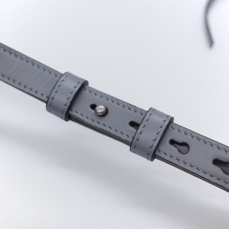 Gucci 古馳 GG Marmont 灰色絎縫牛皮 銀色 拉鍊斜包相機包肩背包-19