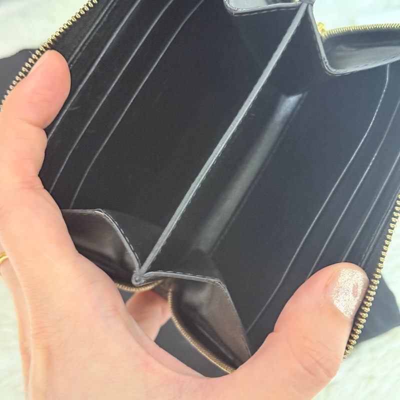 甜售私物🤎CELINE棕色 零錢包 拉鏈短夾 中夾 👍容量好用的皮夾 豹紋招財錢包 💰賺豹一整年  體積小但容量好裝-22