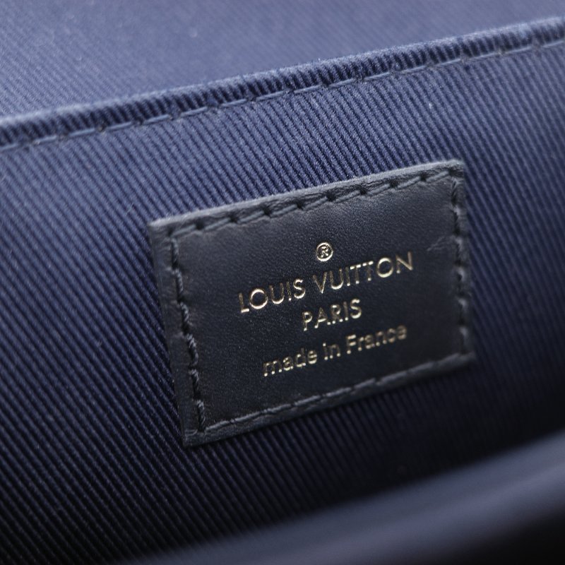 Louis Vuitton 路易威登 Georges BB 紅藍條紋 老花 帆布 手提 斜背兩用包-21