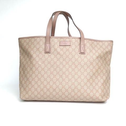 GUCCI 豆沙粉PVC手提單肩包