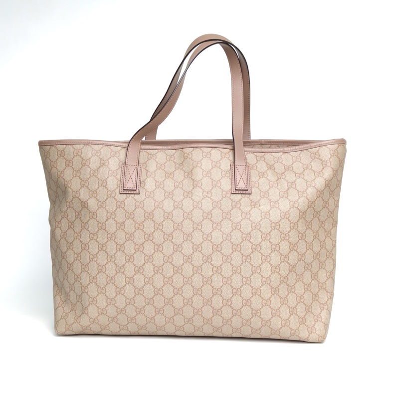 GUCCI 豆沙粉PVC手提單肩包-2