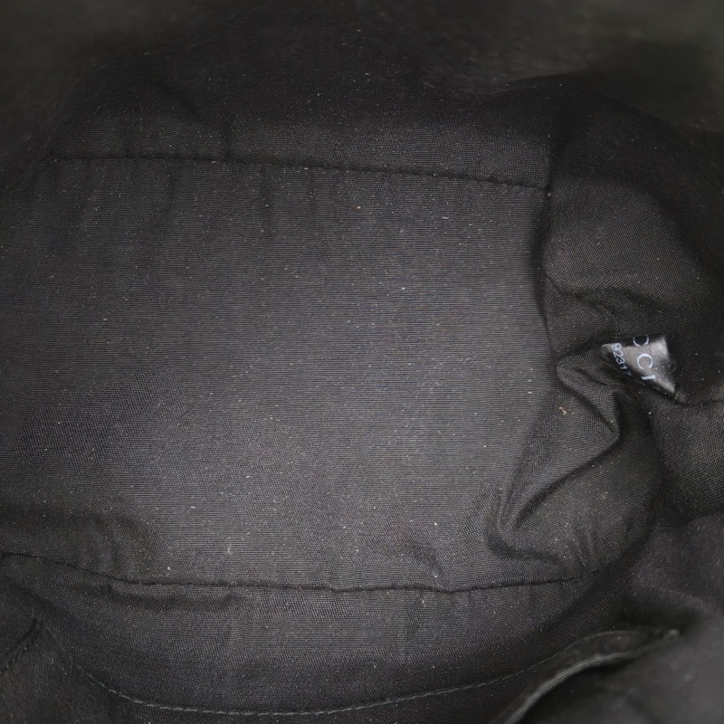 GUCCI 黑色牛皮銀扣貝殼包小號肩背包-4