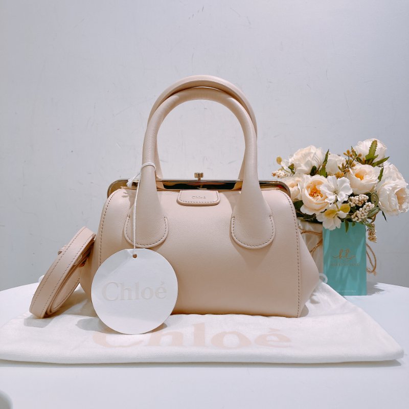TW4763  Chloe 寇兒 手提肩背包 米色 Joyce Mini Frame Bag Cement Beige-15