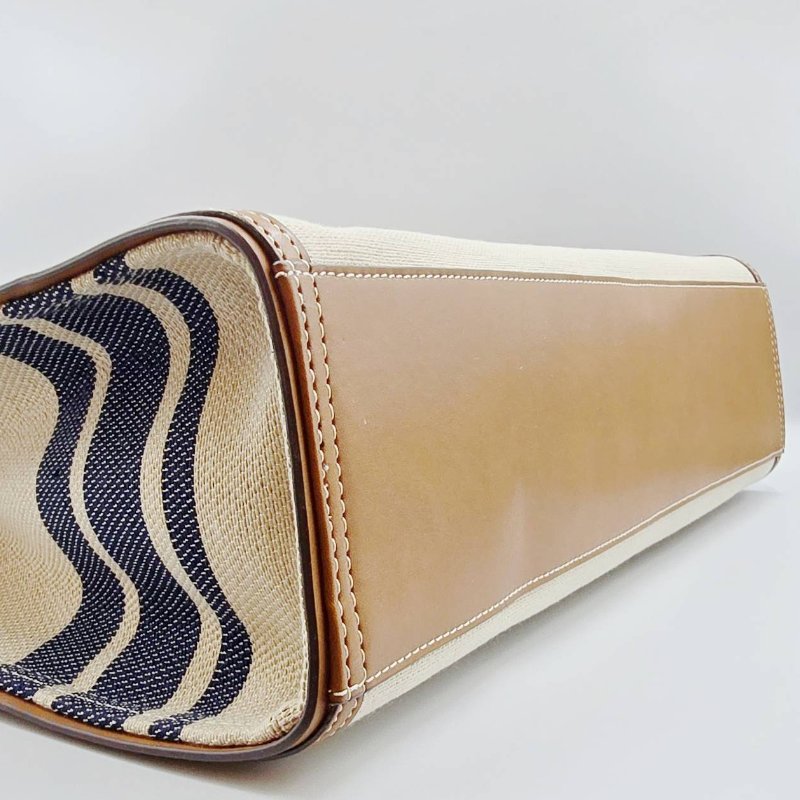 TORY BURCH 帆布條文托特包 a266323-2