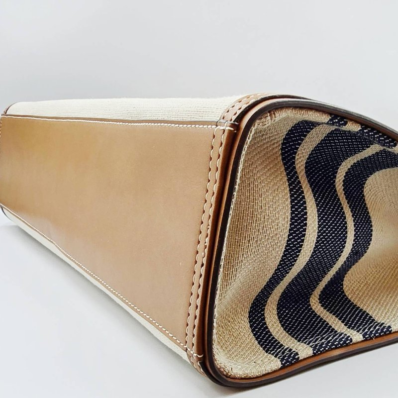 TORY BURCH 帆布條文托特包 a266323-3