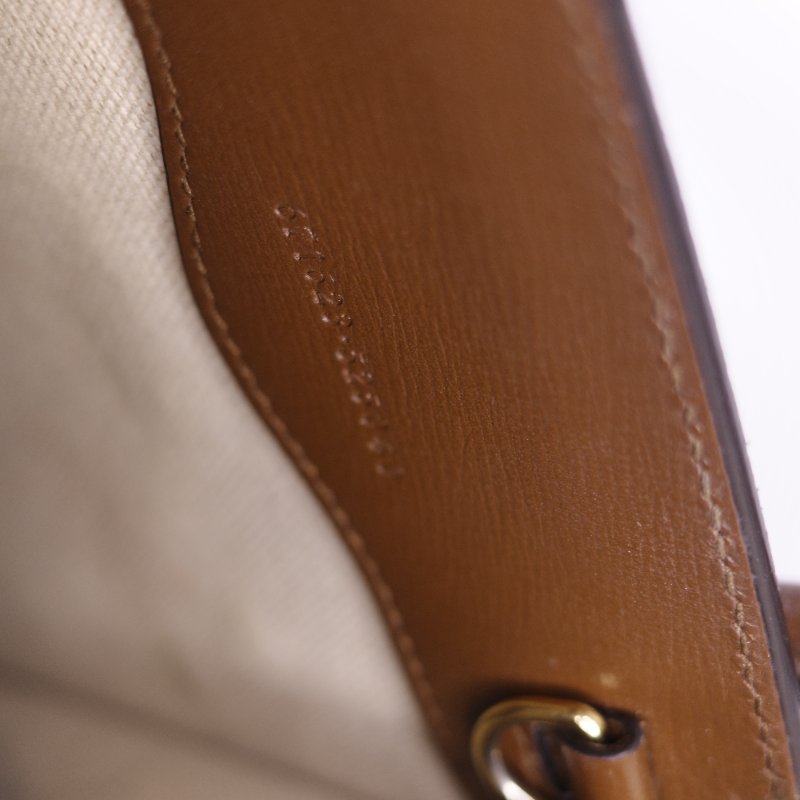 Gucci 古馳 Interlocking G 米色 烏木色經典 帆布 牛皮 迷你手提包 斜背手機托特包-17