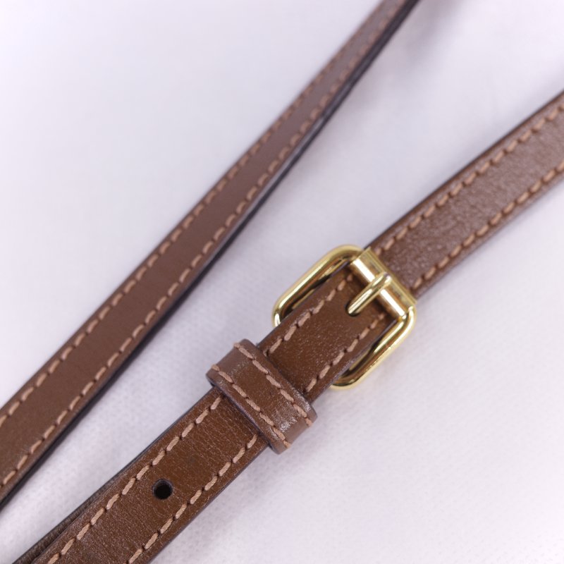 Gucci 古馳 Interlocking G 米色 烏木色經典 帆布 牛皮 迷你手提包 斜背手機托特包-18