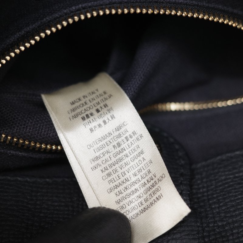 Burberry 巴寶莉 Banner 黑色 牛皮 經典格紋帆布 中型手提托特包-32