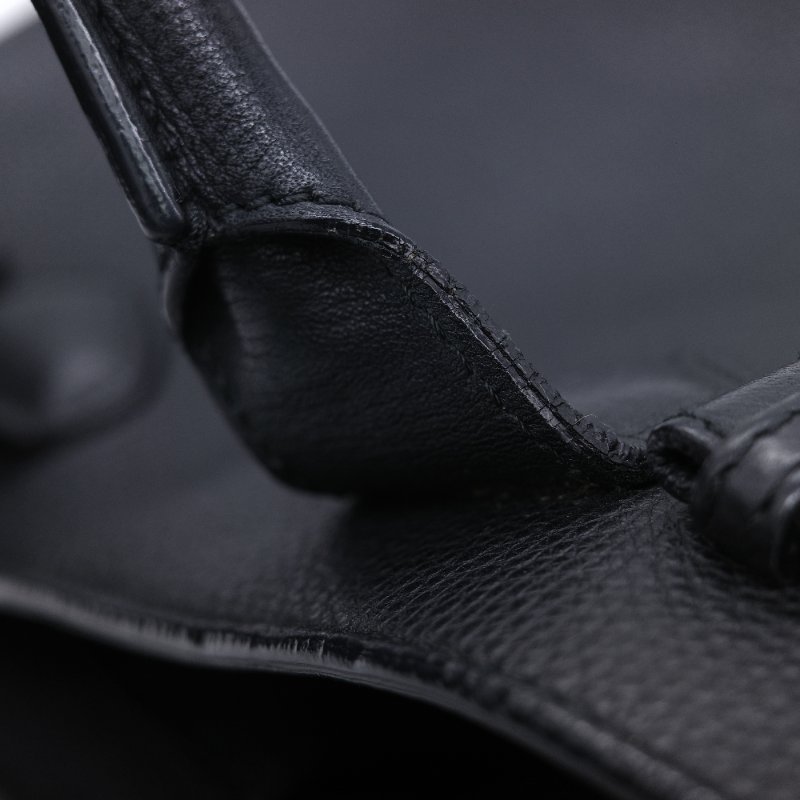 Burberry 巴寶莉 Banner 黑色 牛皮 經典格紋帆布 中型手提托特包-40