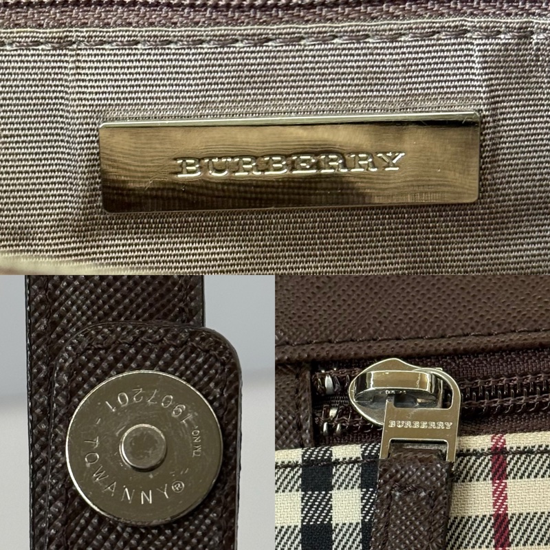 BURBERRY 巴寶莉 經典格紋帆布肩背斜背包CHECKERED-6