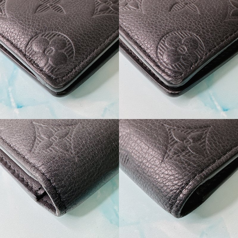 LV Brazza壓紋對開長夾-7