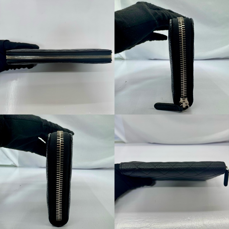 香奈兒 CHANEL MATELASSE CAVIAR SKIN NO.27 荔枝皮長夾-3