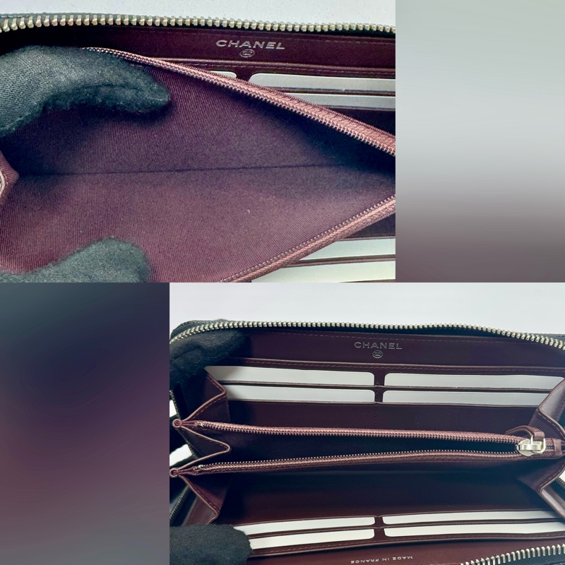 香奈兒 CHANEL MATELASSE CAVIAR SKIN NO.27 荔枝皮長夾-5