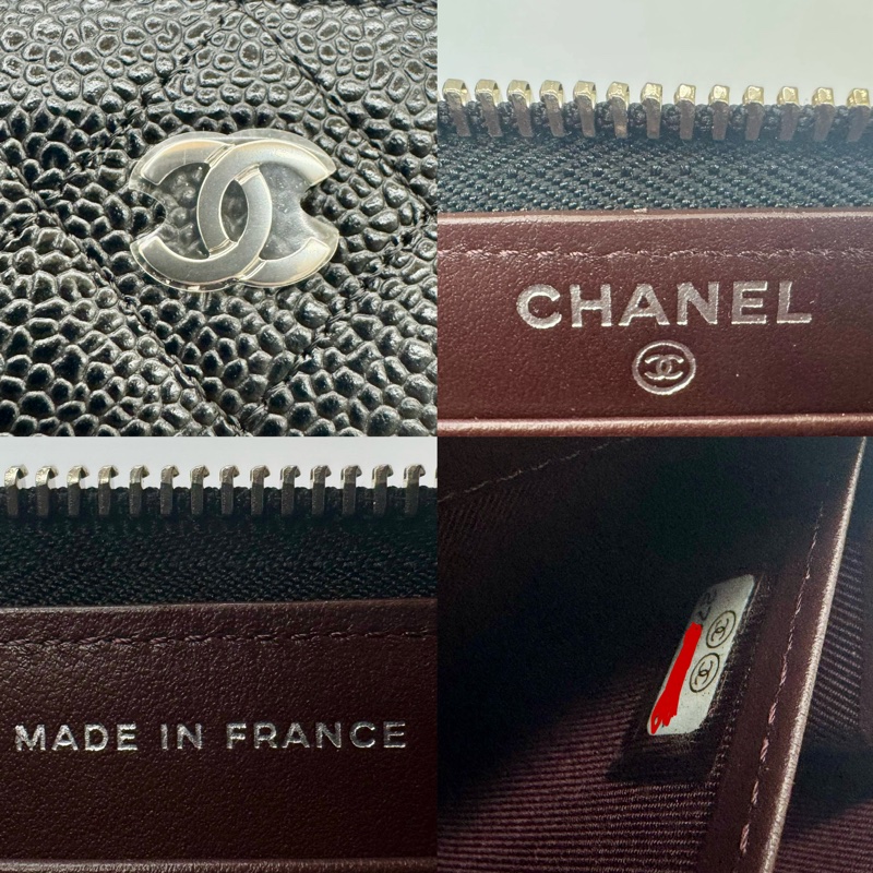 香奈兒 CHANEL MATELASSE CAVIAR SKIN NO.27 荔枝皮長夾-6