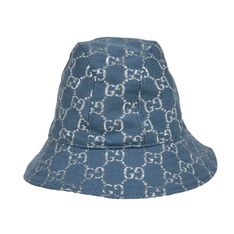 GUCCI GG 閃閃銀絲 漁夫帽-1