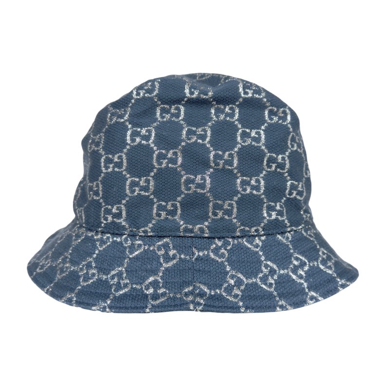 GUCCI GG 閃閃銀絲 漁夫帽-4