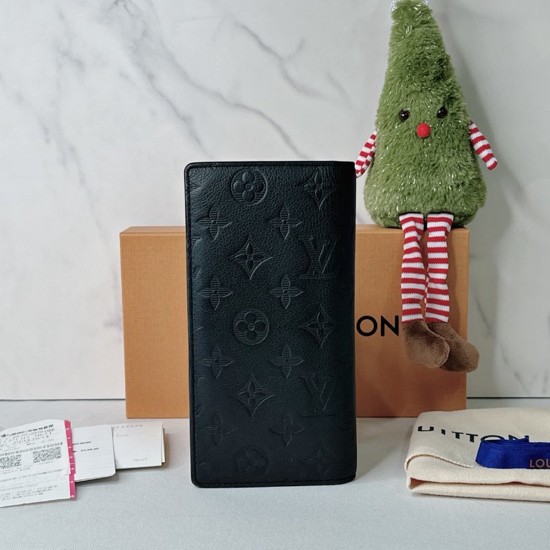 LV Brazza壓紋長夾-1