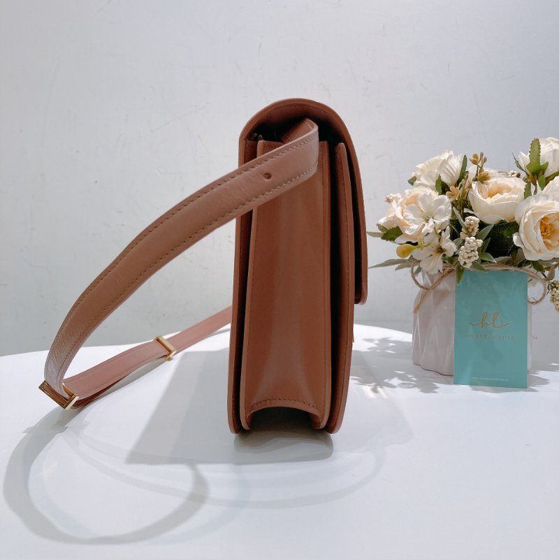 TW4762 Celine 塞琳 中號 豆腐包 Classic Medium Box Bag Pink x GHW-3