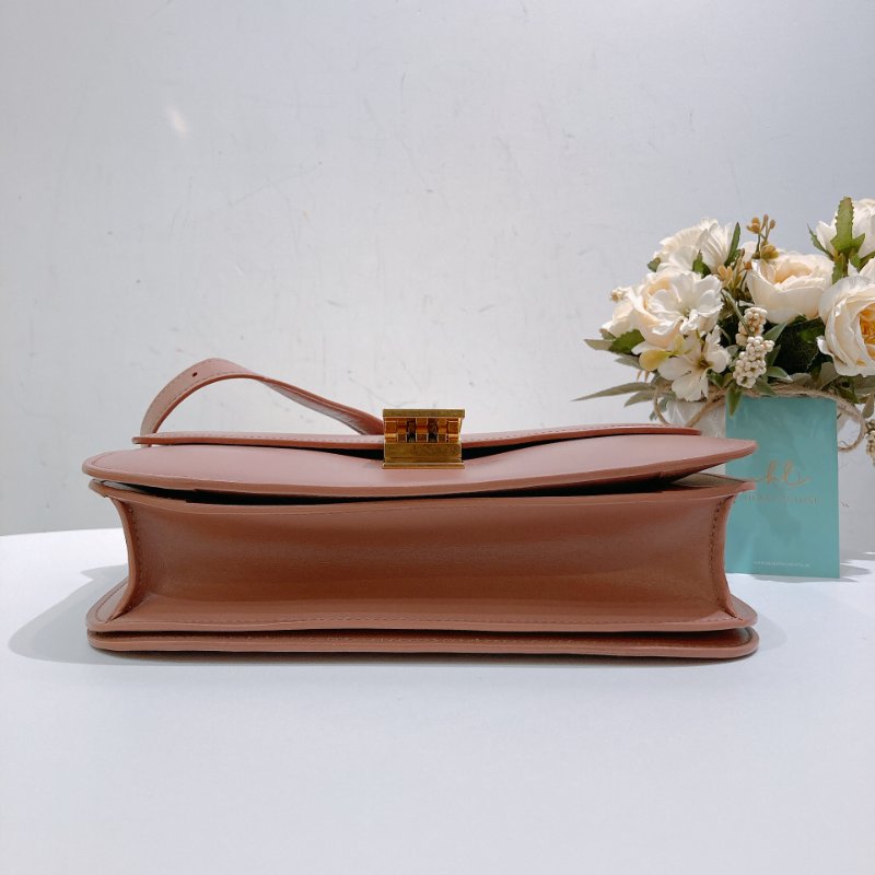 TW4762 Celine 塞琳 中號 豆腐包 Classic Medium Box Bag Pink x GHW-4