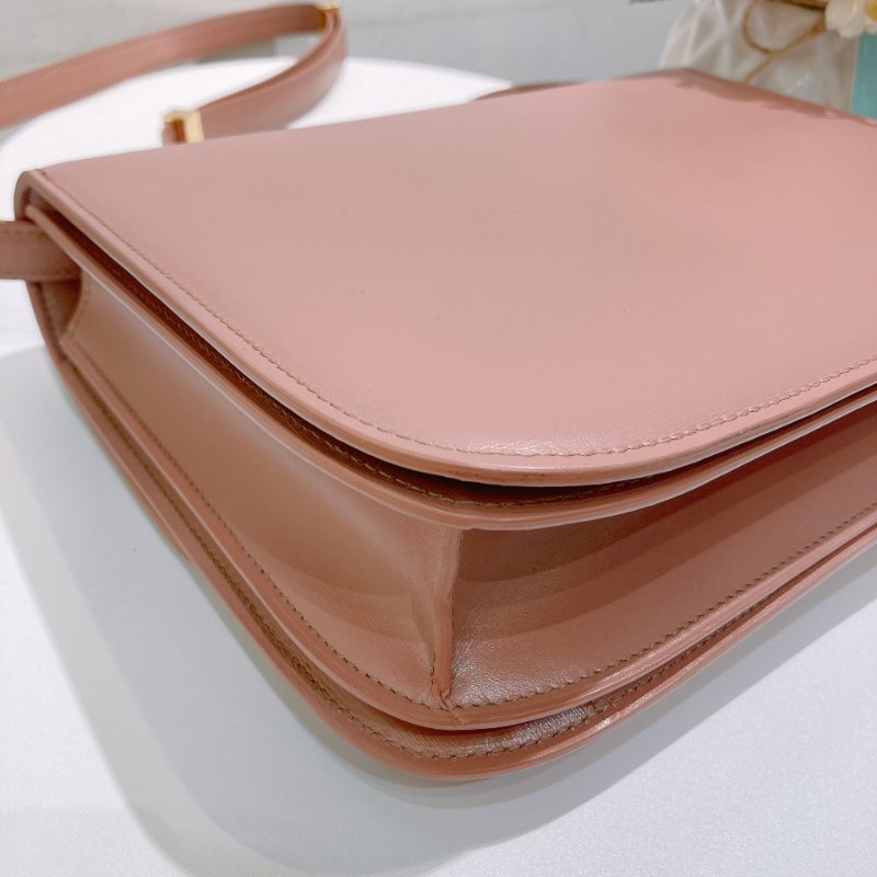 TW4762 Celine 塞琳 中號 豆腐包 Classic Medium Box Bag Pink x GHW-7