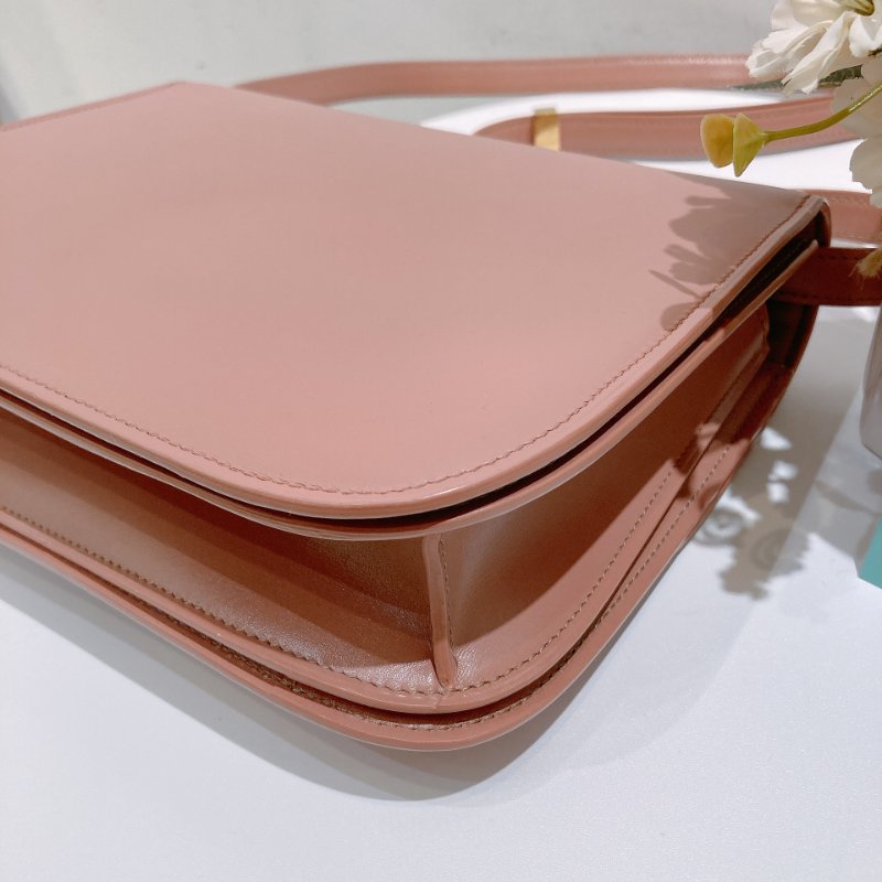 TW4762 Celine 塞琳 中號 豆腐包 Classic Medium Box Bag Pink x GHW-8