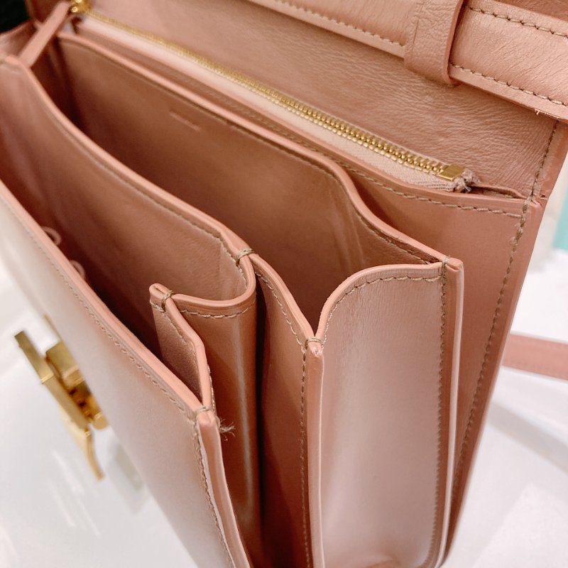 TW4762 Celine 塞琳 中號 豆腐包 Classic Medium Box Bag Pink x GHW-12