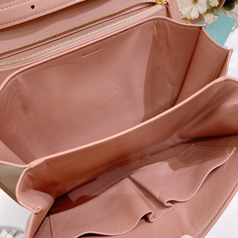 TW4762 Celine 塞琳 中號 豆腐包 Classic Medium Box Bag Pink x GHW-14