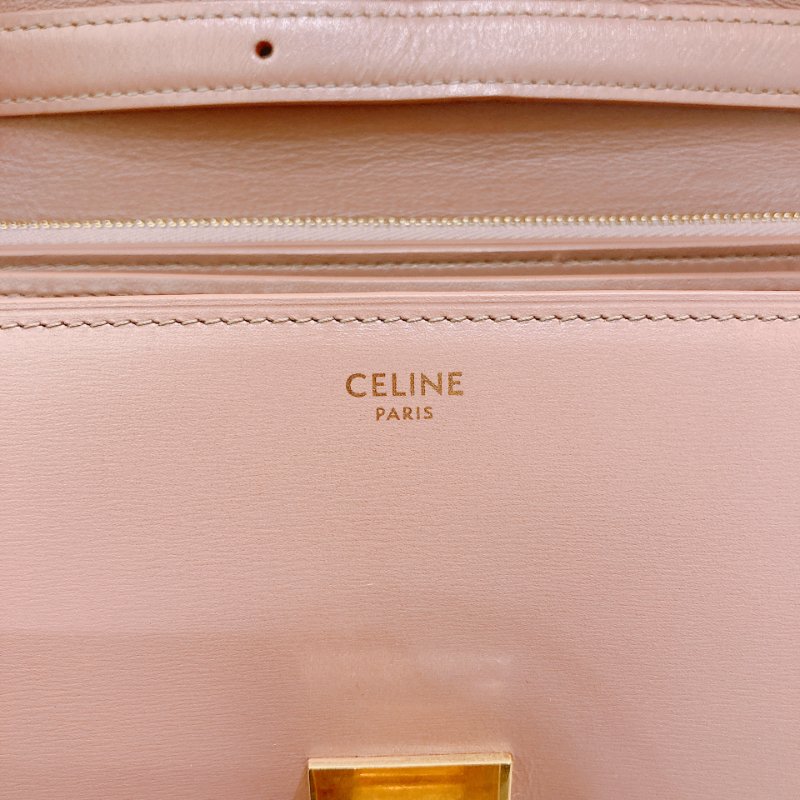 TW4762 Celine 塞琳 中號 豆腐包 Classic Medium Box Bag Pink x GHW-16