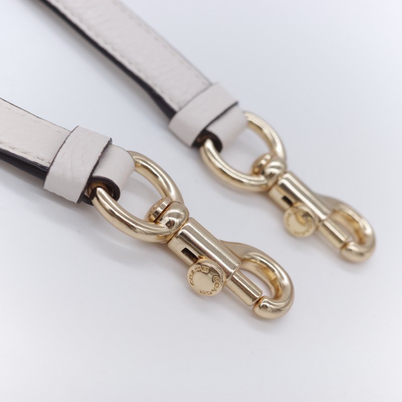 Coach 蔻馳 Dempsey 22 tote 經典緹花織布 鵝卵石顆粒 牛皮 圓型皮標 托特包-30