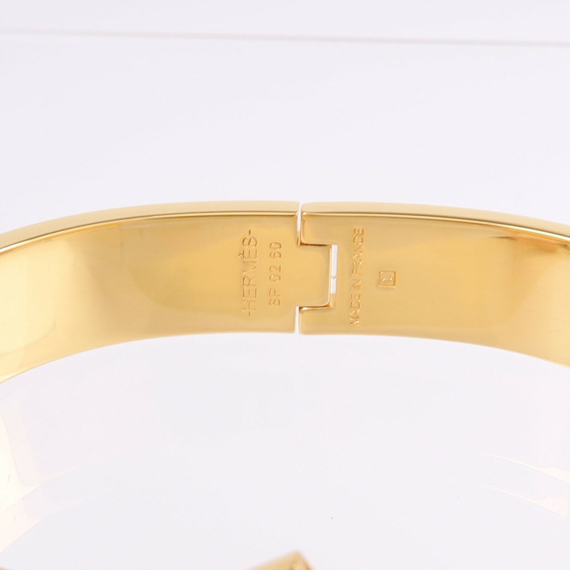 HERMES 金屬/琺瑯Clic H手鐲-6